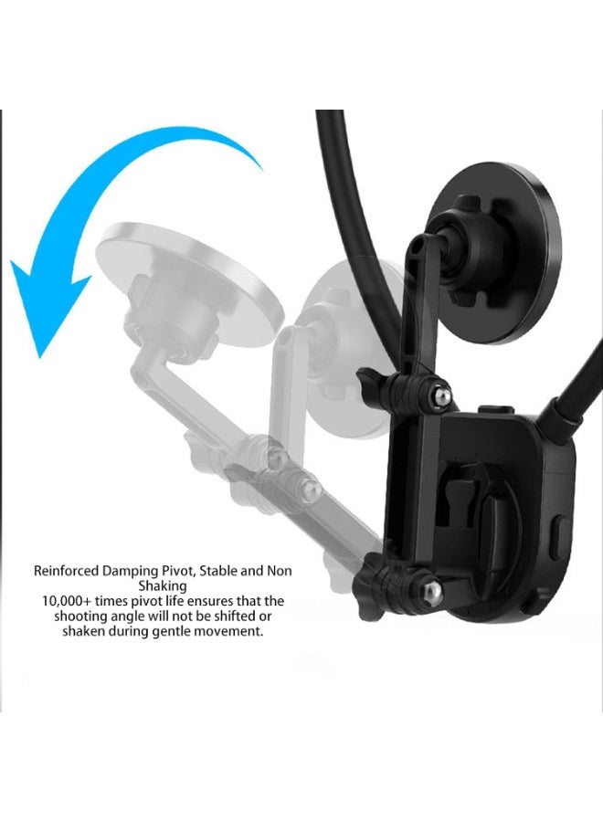 Durable and Strong 360° Adjustable Magnetic Neck Hanging Phone Holder – Flexible & Multi-Angle Stand - Image 4