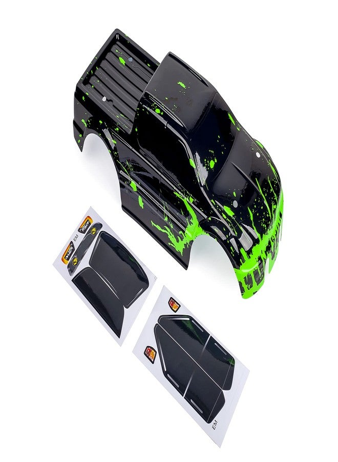 SummitLink Custom Body Muddy Green Over Black Style Compatible for T/E Maxx Shell Cover E-Maxx 1/10 Scale RC Car or Truck (Truck not Included) EM-BG-02 - Image 2