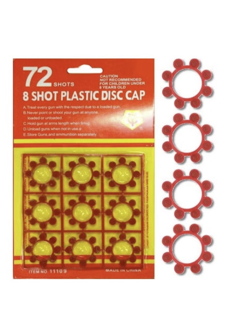 8 Plastic Shots Caps 288 Total In Four Packs  - Image 2