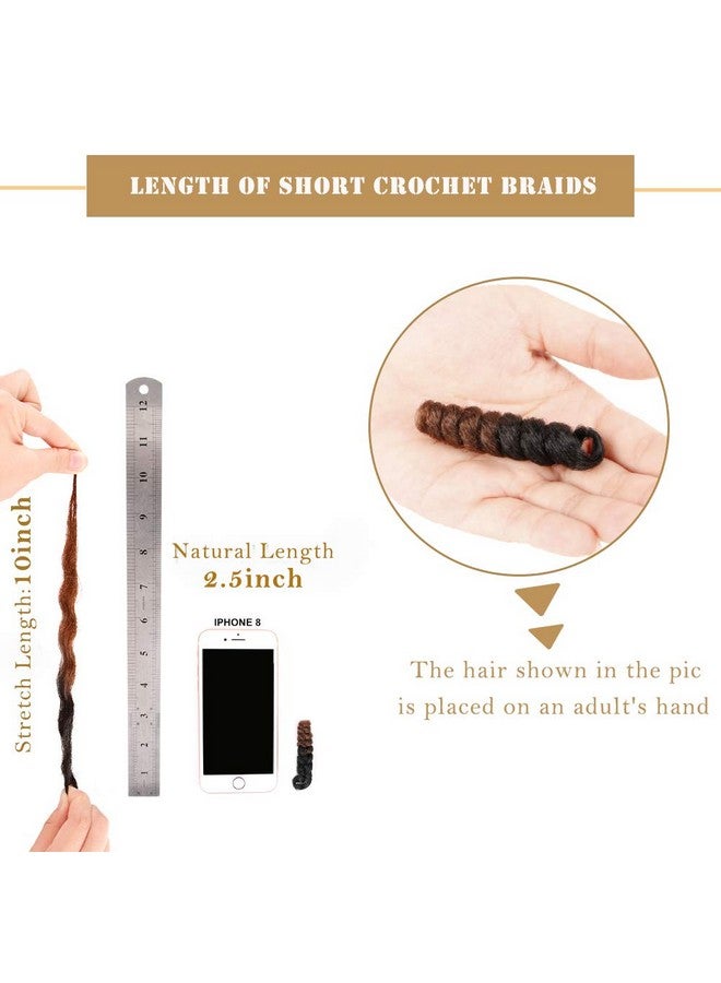 PHOCAS 10'' 3Packs Short Curly Crochet Hair Toni Curl Jump Wand Jamaican Bounce Crochet Hair For Black Women(6Mm 1B30 Black To Blonde) - Image 2
