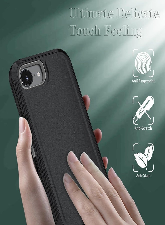 ONOLA Compitable with iPhone 16e Case with HD Screen Protector, [2 in 1 ] Heavy Duty Protection Phone Case for iPhone 16e 6.1" (Black Grey) - Image 2