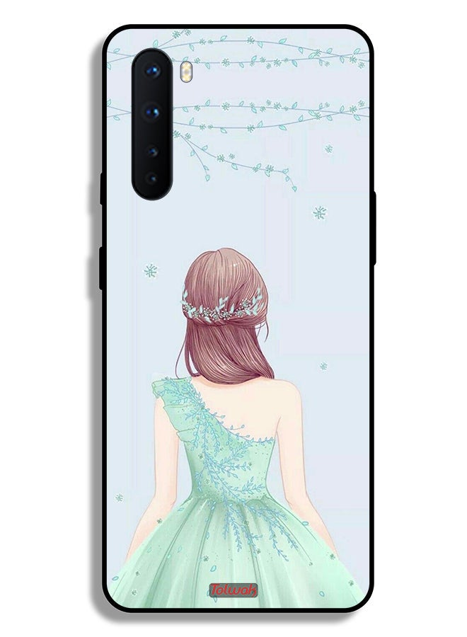 Tolwak OnePlus Nord Protective Case Cover Cute Girl In Floral Dress - Image 2