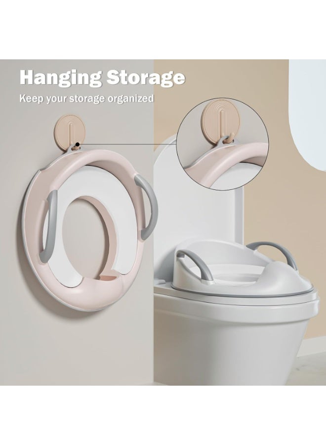 LEFAFA Baby Potty Seat, Portable Toddler Potty Training Seat with Non-Slip Base and Splash Guard, for Kids Boys and Girls, Fit Round Oval Toilet - Image 3