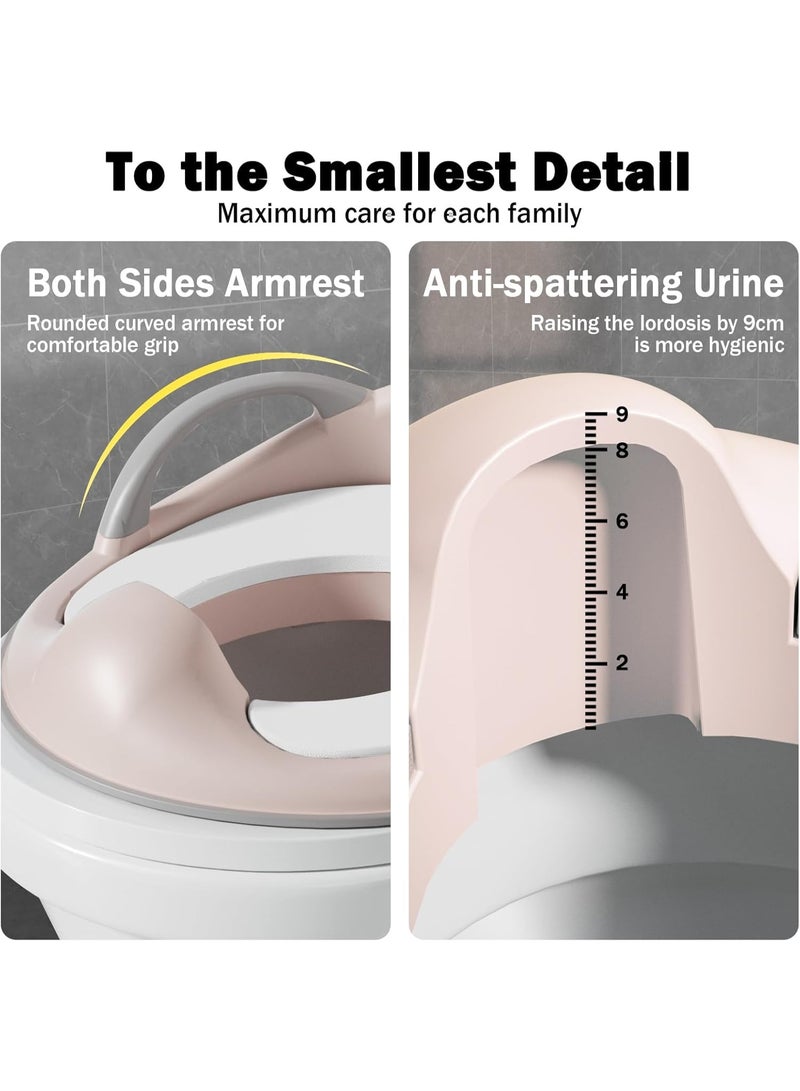 LEFAFA Baby Potty Seat, Portable Toddler Potty Training Seat with Non-Slip Base and Splash Guard, for Kids Boys and Girls, Fit Round Oval Toilet - Image 5