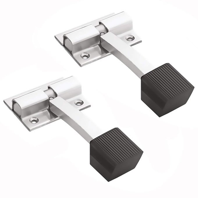 STAINLESS STEEL DOOR STOPPER SINGLE GLOSSY FINISH PACK OF 2 PIECE