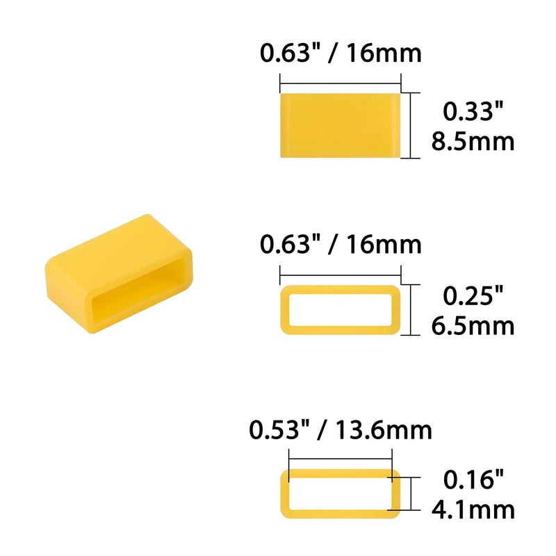 Techion حلقات تثبيت سيليكون واقية 20 قطعة لتناسب Fitbit Flex / Fitbit Alta / Garmin Vivofit / Samsung Gear fit سوار / Fitbit Charge سوار، ألوان مختلطة صغيرة - Image 3