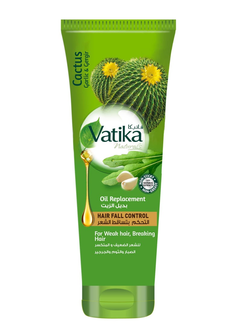 فاتيكا كريم بديل الزيت فاتيكا ناتشورالز للتحكم في تساقط الشعر (٢٠٠ مل) | بلسم غير لزج وغير دهني يُترك على الشعر | للشعر الضعيف والمتكسر | صبار، جرجير، فيتامينات أ، هـ، و