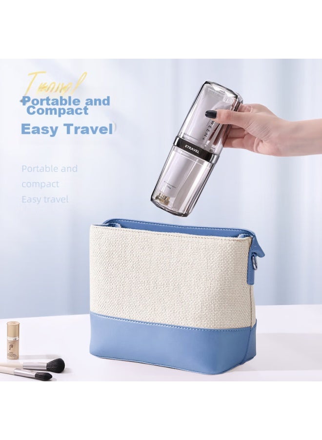 ETRAVEL Etravel Travel Toiletry Cup Set, Detachable 2 Mouthwash Cups, Toothbrush Cups, Storage Box, Empty Cups, Elegant Gray - Image 4