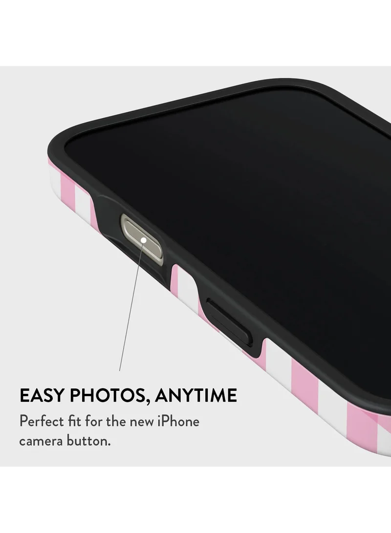 BURGA iPhone 16 Pro Max Case, 2 Piece Hard Shell + TPU Interior, Shock Absorption, All Port Accessible, Raised Bezel For Screen & Camera Protection, Never Fading HQ Print, Think Pink