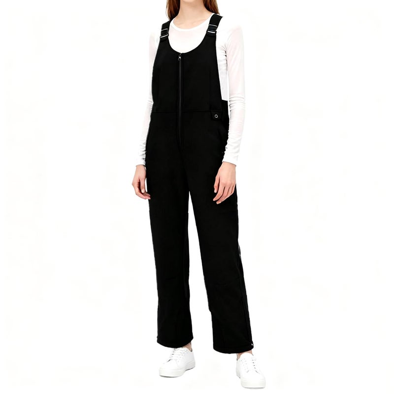 Tearom Women's New Thermal Ski Bib Overalls - Snow Suits for Women with Lightweight Warmth for Skiing, Sledding & Cold Weather Outdoor Activitiesï¼ˆS, Blackï¼‰ - Image 1