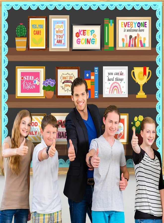 LioNergy Motivational Quotes Classroom Bulletin Board Kit Positive Mindset helves Bulletin Board Decoration Inspiration Poster Cutouts Wall Door Décor for Classroom Library Decor Reading Corner - Image 2