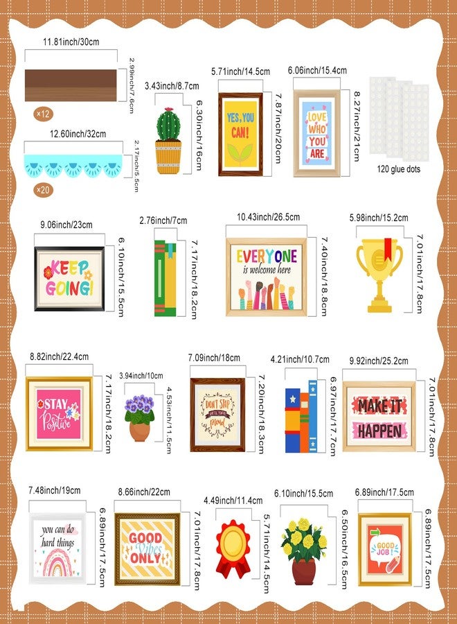 LioNergy Motivational Quotes Classroom Bulletin Board Kit Positive Mindset helves Bulletin Board Decoration Inspiration Poster Cutouts Wall Door Décor for Classroom Library Decor Reading Corner - Image 3