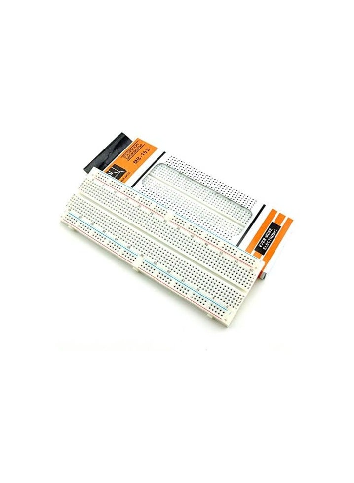 MB-102 830 Points Solder Less PCB Bread Board Prototype Board White - Image 4