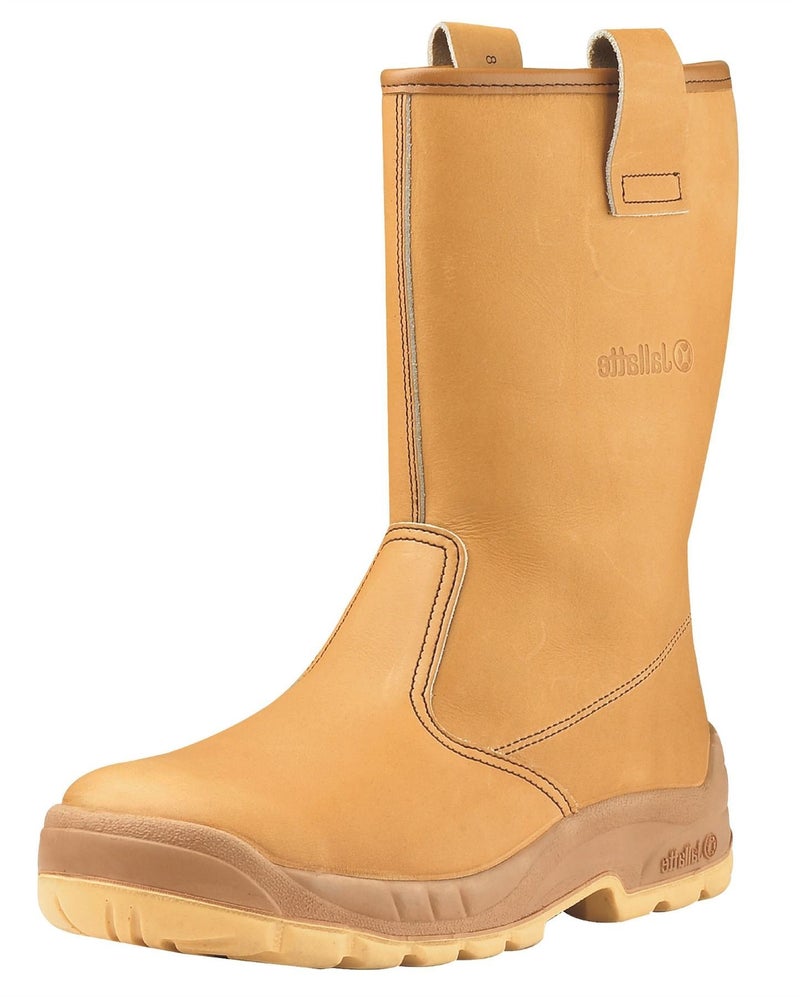 Jallatte Jalaska Honey Leather Rigger Work Safety Steel Toecap Boots numeric, 42 EU