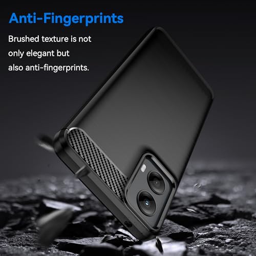 Osophter for Moto G-5G-2024 Case：with 2pcs Screen Protector Shock-Absorption Flexible TPU Rubber Protective Cell for Motorola Moto G 5G 2024 Phone Case Cover(Black) - Image 4