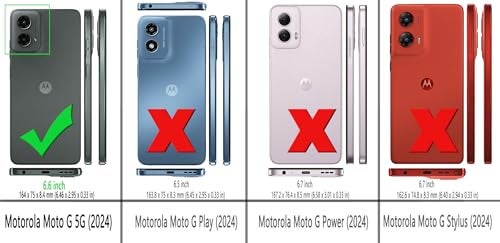 Osophter for Moto G-5G-2024 Case：with 2pcs Screen Protector Shock-Absorption Flexible TPU Rubber Protective Cell for Motorola Moto G 5G 2024 Phone Case Cover(Black) - Image 2