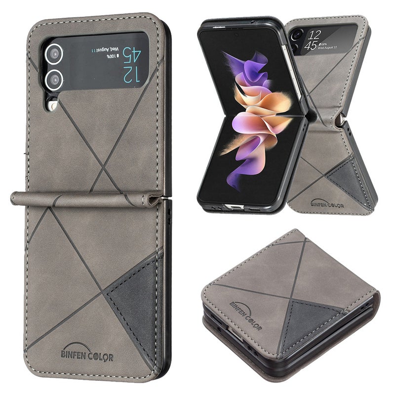 غطاء واقي، تصميم ثنائي اللون، حماية من السقوط، مقاوم للصدمات لـ Samsung Galaxy Z Flip 7، أحمر باللون الأحمر للاستخدام الداخلي للرحلات اليومية للاستخدام المتكرر - Image 5