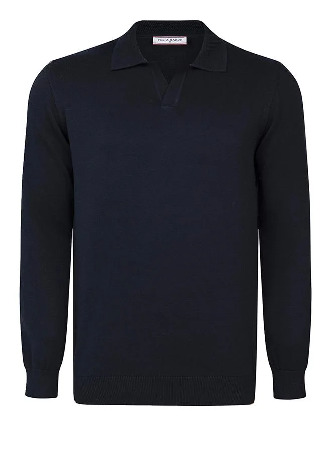 FELIX HARDY Beige-Navy Pullover with Polo Collar Pack of 2 for Men | Best Price UAE