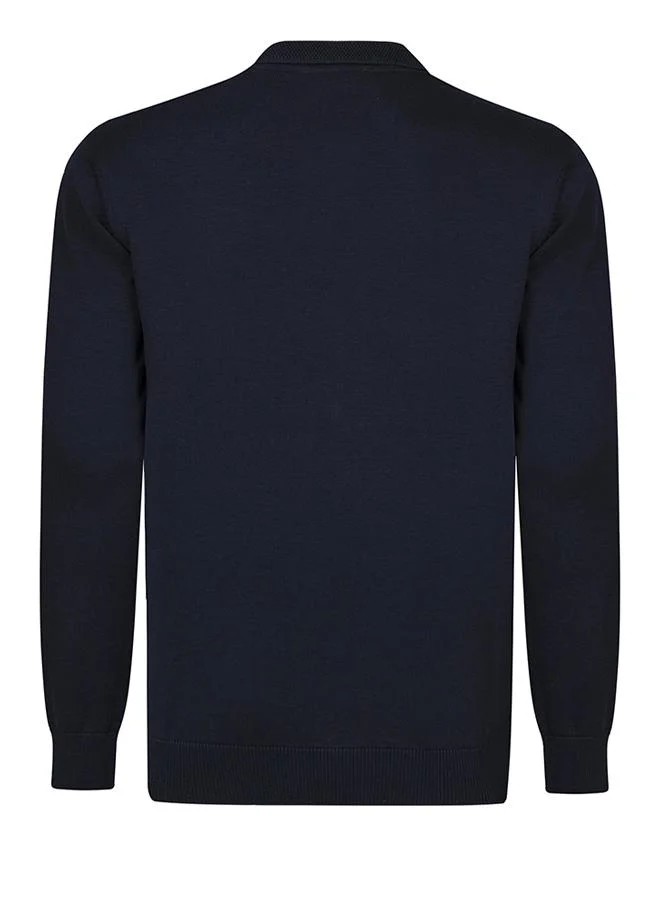 FELIX HARDY Beige-Navy Pullover with Polo Collar Pack of 2 for Men | Best Price UAE