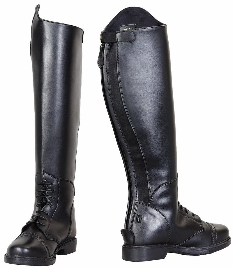 TuffRider Children's Starter Back Zip Field Boots in Synthetic Leather, Black, 2 Slim Regular - Image 3