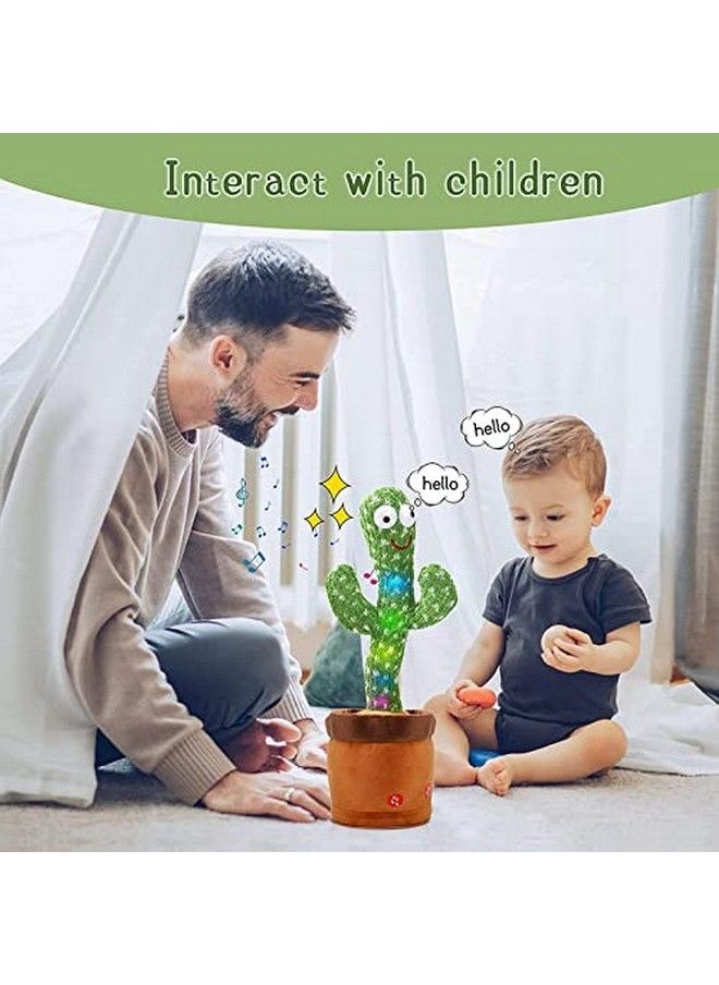 vGRASSP - Mimicry Toy Cactus With Lights And Musicrepeat And Record Whatever You Say Wiggles With Musicinteractive Rechargeable Toy For Kids - Image 1