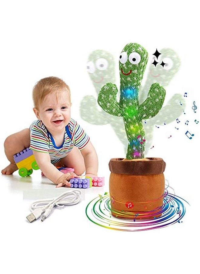vGRASSP - Mimicry Toy Cactus With Lights And Musicrepeat And Record Whatever You Say Wiggles With Musicinteractive Rechargeable Toy For Kids - Image 1