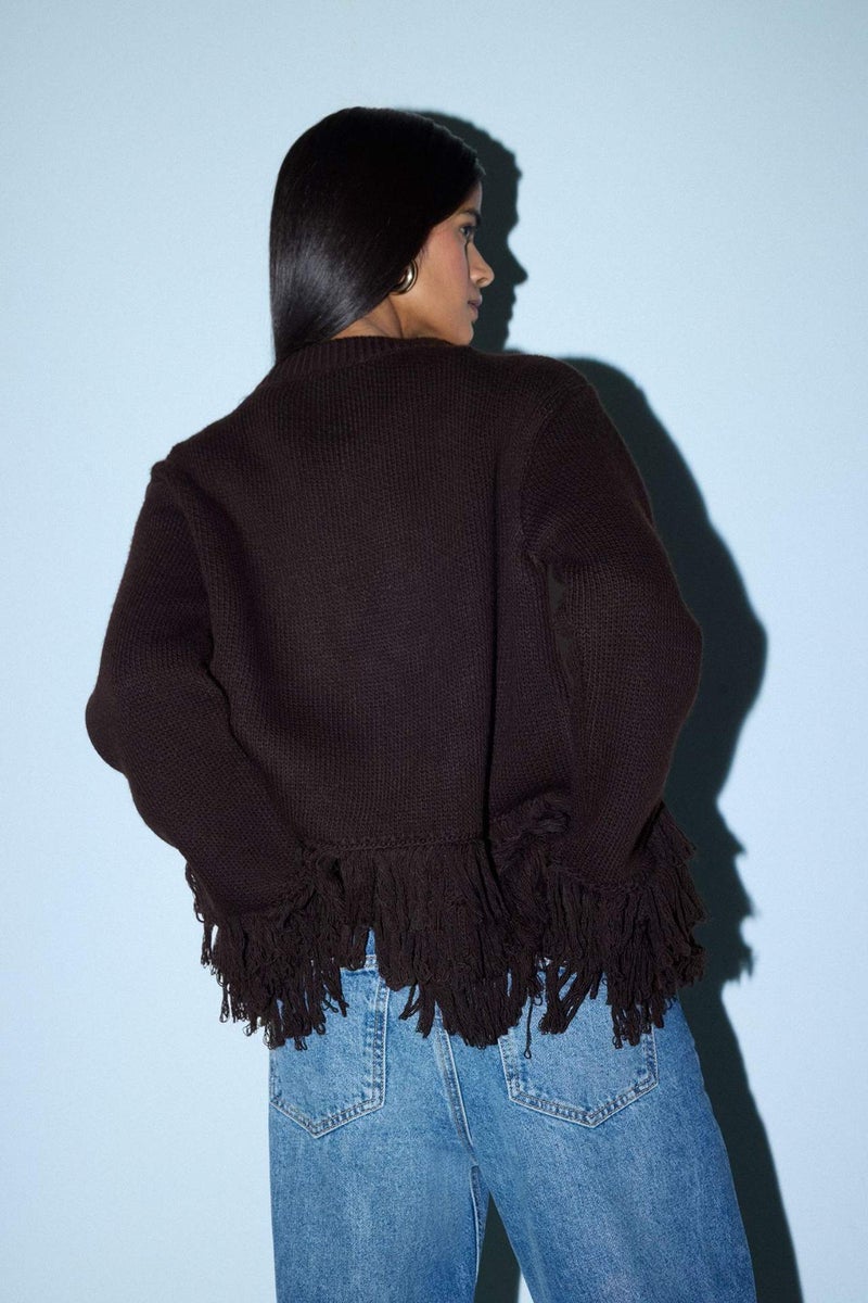 DeFacto Regular Fit Crew Neck Knitwear Cardigan - Image 4