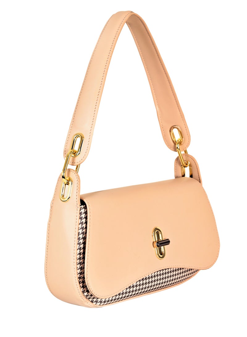 UHURA Shoulder Bag – Women's Leather Shoulder Bags, Stylish Armpit Side Carry Bag for Ladies, Portable and Fashionable Handbag, Perfect for Daily Commute, Ideal for Girls and College Students, Compact Design, Trendy Sleek - 27 x 12 cm - Image 2
