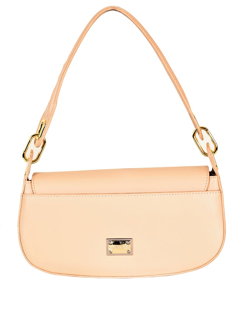 UHURA Shoulder Bag – Women's Leather Shoulder Bags, Stylish Armpit Side Carry Bag for Ladies, Portable and Fashionable Handbag, Perfect for Daily Commute, Ideal for Girls and College Students, Compact Design, Trendy Sleek - 27 x 12 cm - Image 3