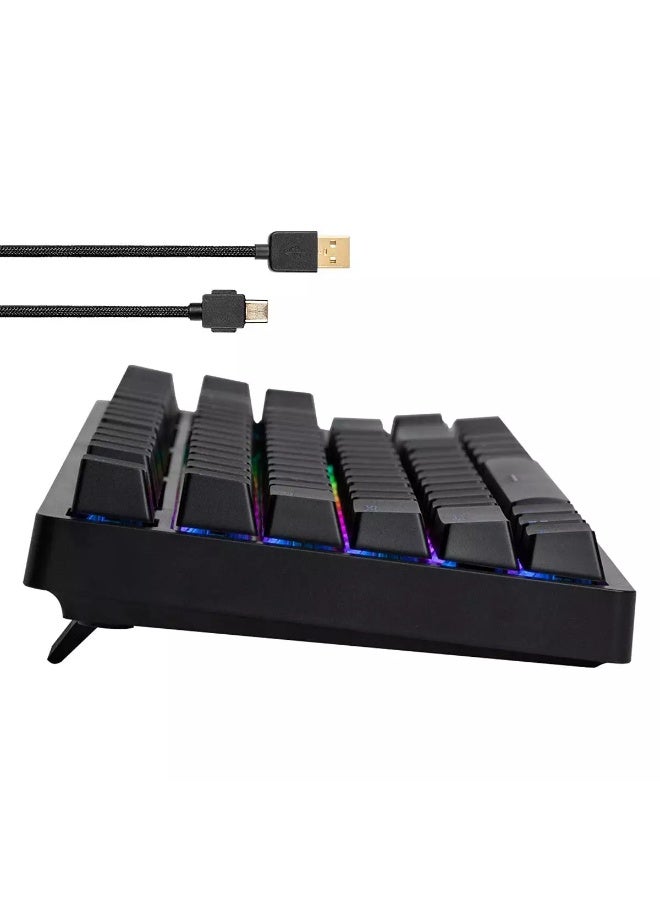 GK687 Gaming Mechanical Keyboard - Gateron Red Switches - Full RGB LED Lighting - Programmble Keys with Software - Image 5