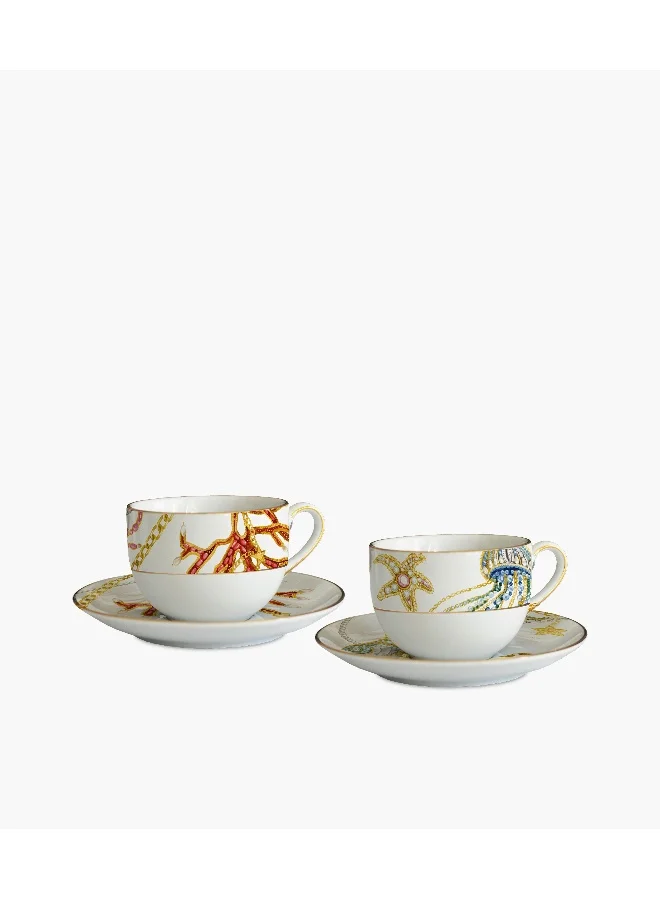 Baci milano Portofino Set 2 Coffee Cups - Star Porcelain