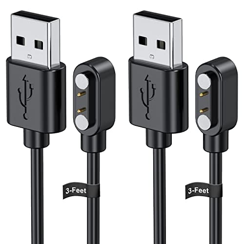 Ancable Smart Watch Charger for Letsfit Willful YAMAY VeryFitPro 2Pack 33Feet Replacement Magnetic Watch USB Charging Cable Cord for SW021 SW023 Letsfit ID205L ID205U ID205S SW025 Uwatch 3S 3 2 2S - Image 1
