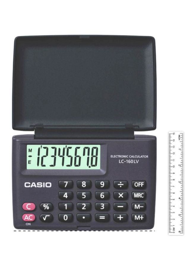CASIO 8-Digits Practical Calculator LC-160LV-BK-W-DH Black - Image 3