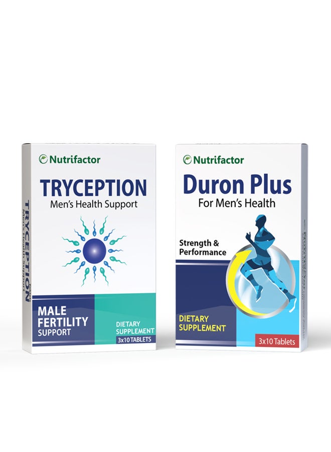 نيوتريفاكتور ٢× الرجل – باقة صحة الرجال دورون بلس + تريسِبشن - Image 1