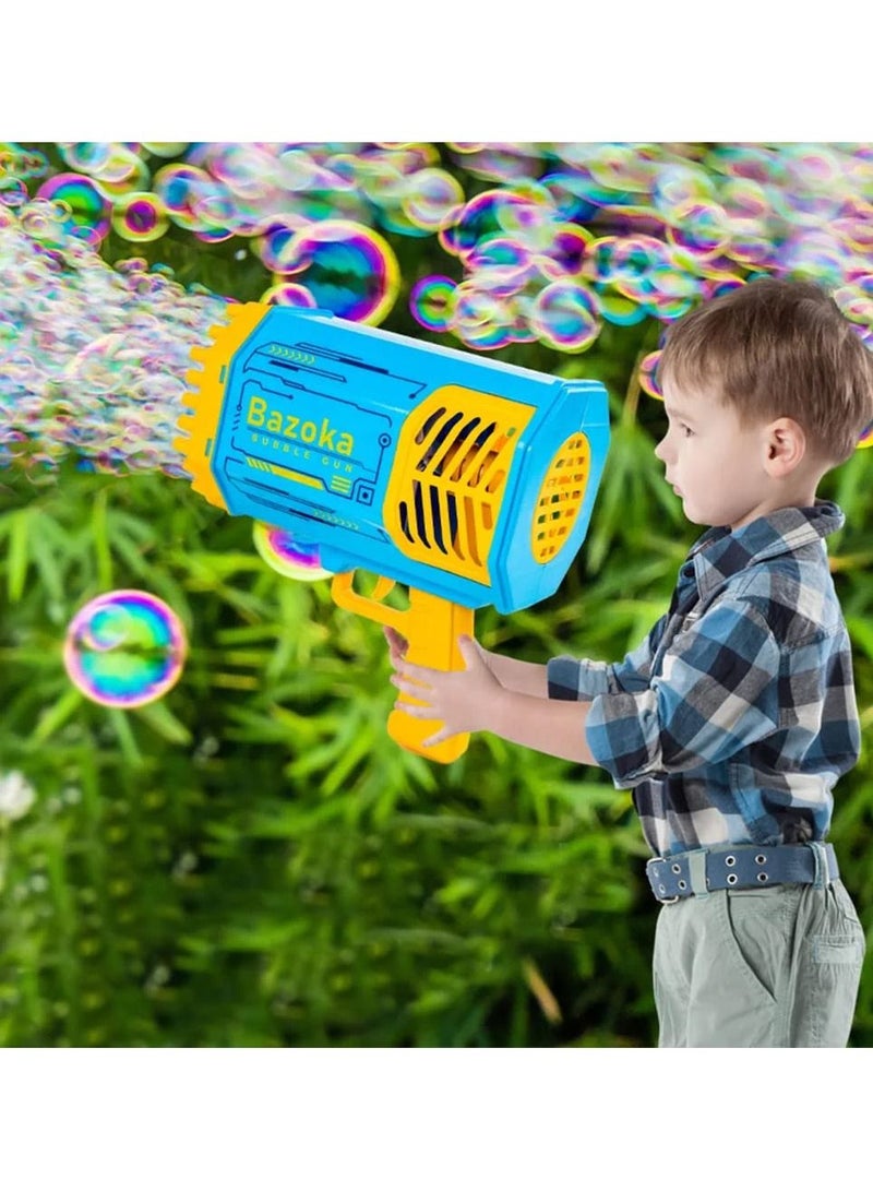 Bazooka Rocket Bubble Gun Colorful LED Electric Bubble Machine Blower Toys 69 Holes Kids Outdoor Birthday Party Gift - Image 4