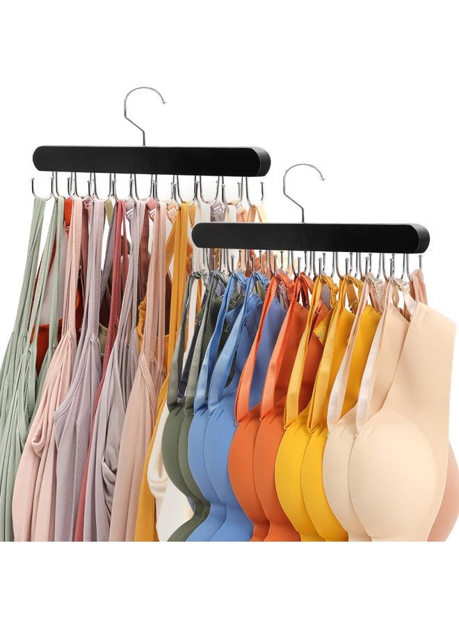 Fertoriy Bra Organizer for Closet, Tank Top Hanger, Bra Hanger 20 Hooks Capacity, Foldable Bra Hangers for Closet Organizer and Storage, Multi Tank Top Hangers Space Saving for Bra (2) - Image 1