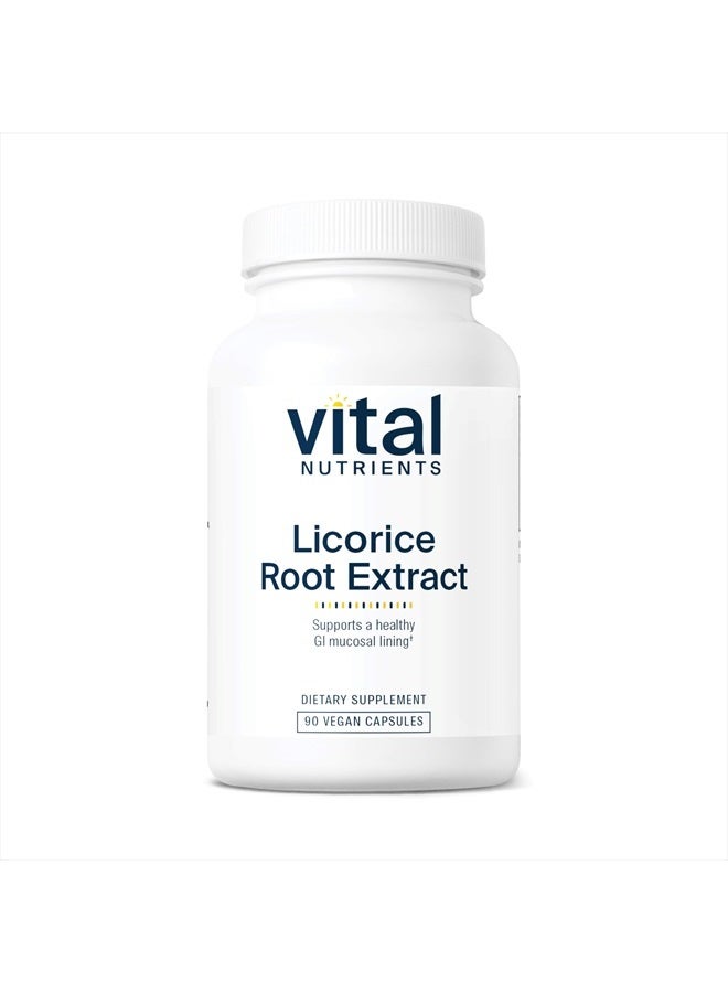 Vital Nutrients Licorice Root Extract - Herbal Immune Support - Adrenal Support - 90 Vegetarian Capsules per Bottle - 400 mg - Image 1