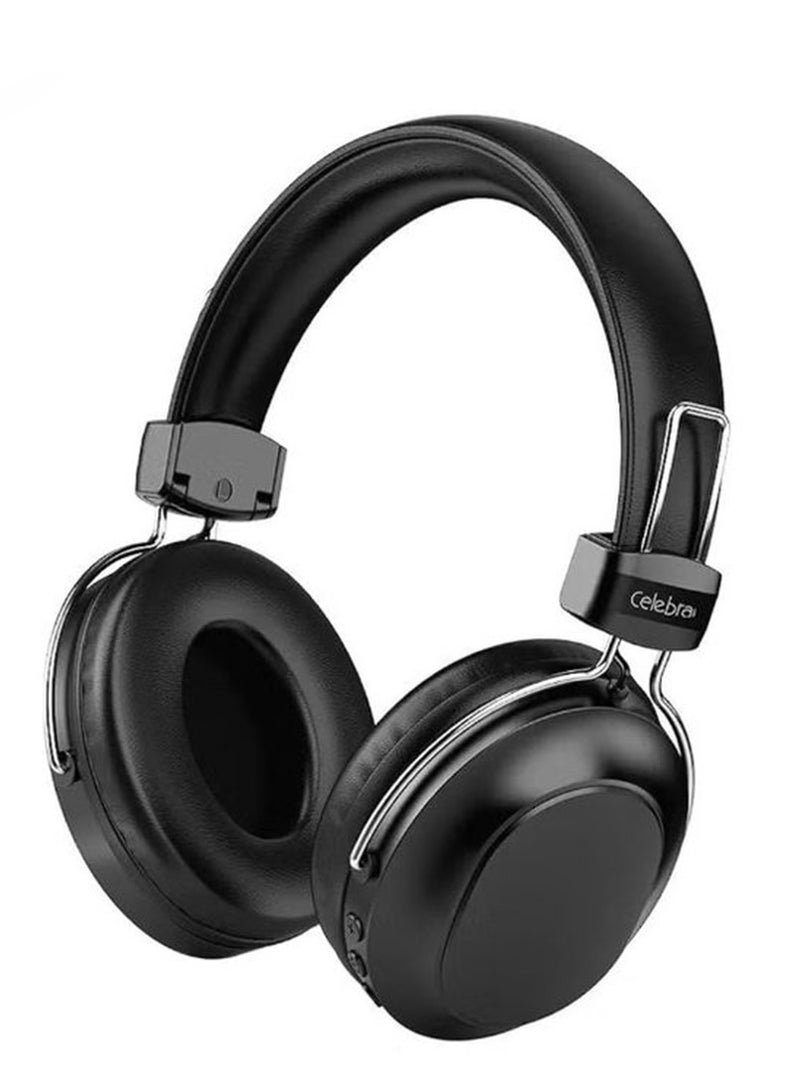 سليبرات تقنية سماعة رأس استريو قابلة للطي موديل A36، تشغيل بطاقة TF، شاحن من النوع C، منفذ واجهة صوت 3.5 ملم واتصال لاسلكي يمنحك المزيد من المتعة - ميكروفون عالي الدقة مدمج - Image 1