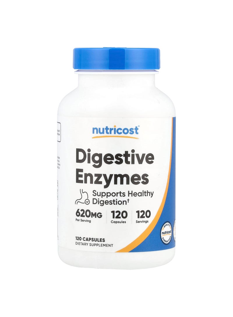 Nutricost Digestive Enzymes, 620 mg, 120 Capsules