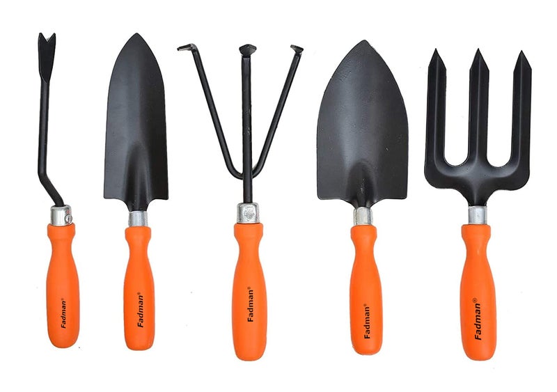 Fadman Basic Tool for Gardening (Weeder, Cultivator, Big Trowel, Small Trowel, Garden Fork) Garden Tool Kit (5 Tools) - Image 2