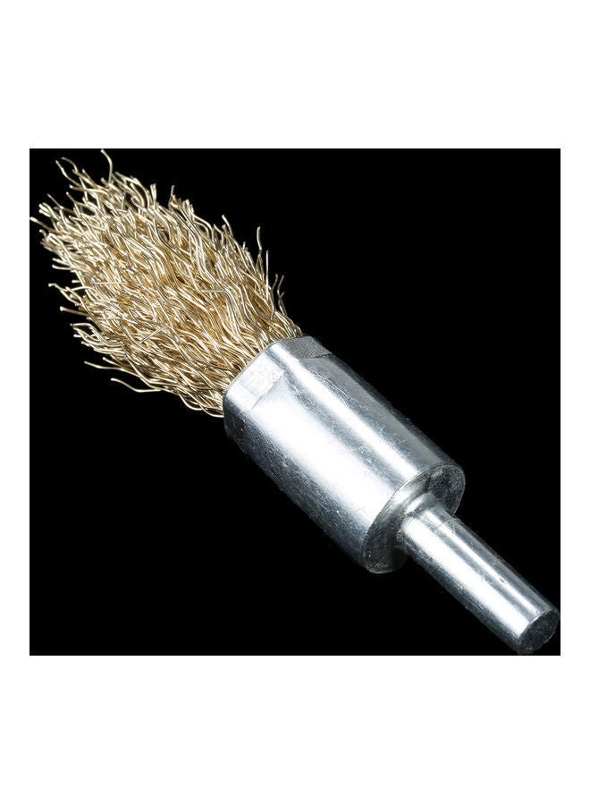 NIBEMINENT 6-Piece Coated Wire Drill Brush Set Beige/Silver - Image 3