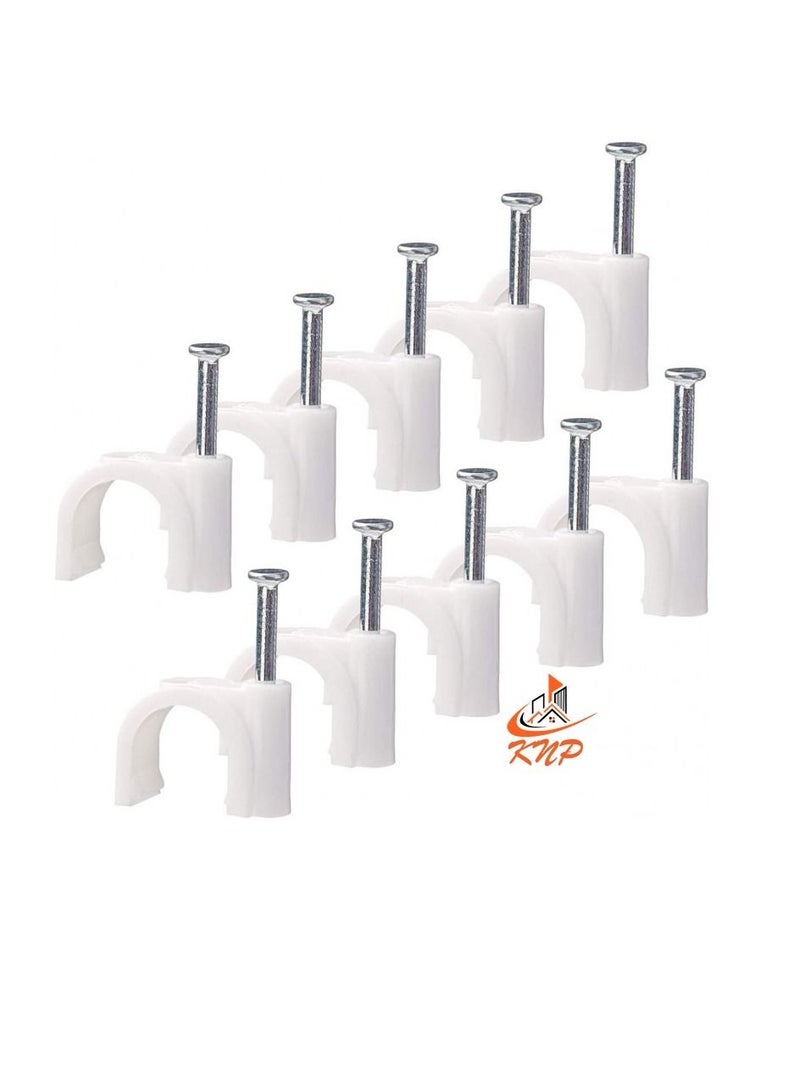 KNP Plastic Cable Wire Clip 10mm - 100pcs - Image 2