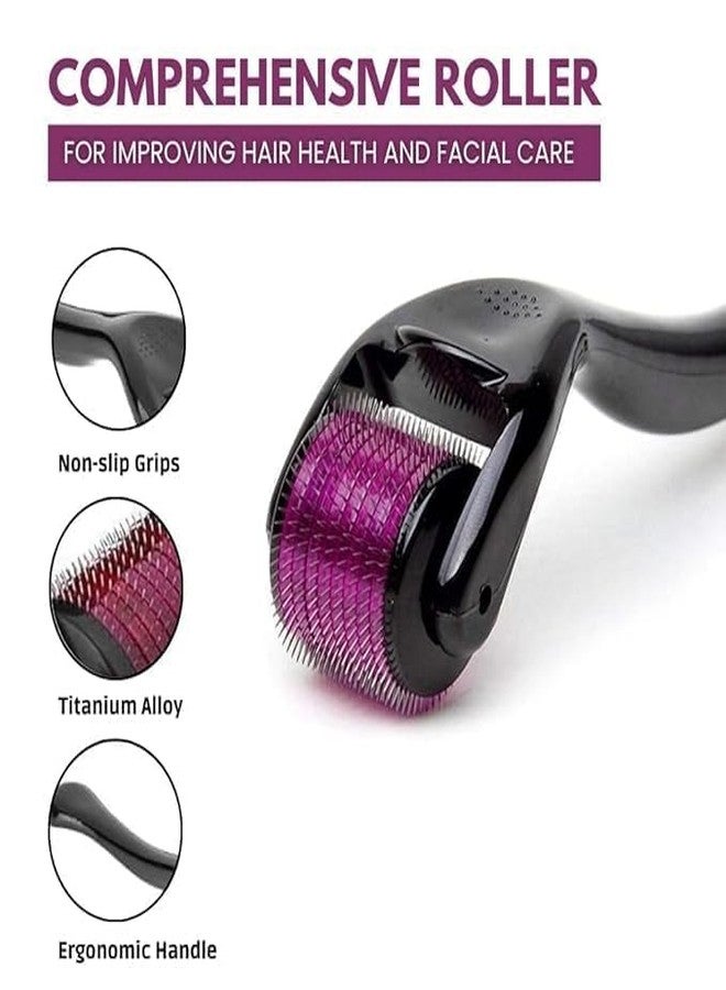 Ashritha Derma Roller for Hair Growth and Face, 540 Titanium Microneedles, Professional Micro Needling Roller for Beard Growth, Anti Ageing, and Skin Care - Image 5