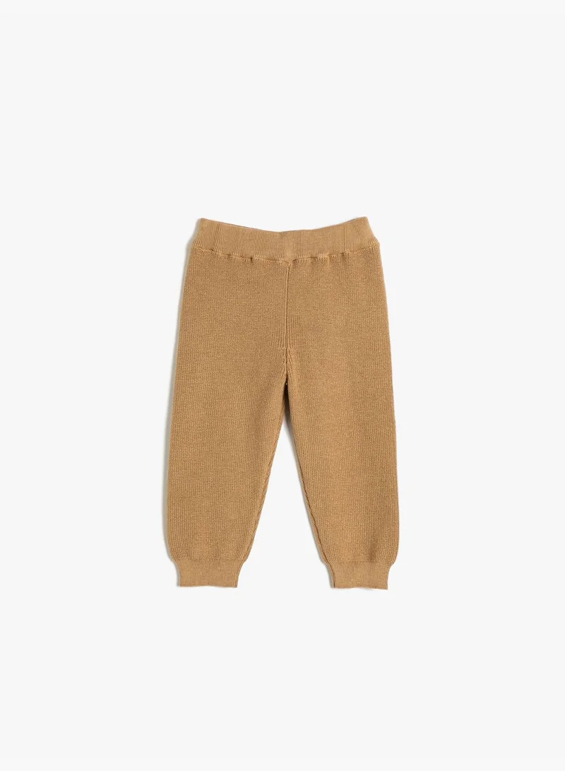 KOTON Knit Sweatpants Normal Waistband