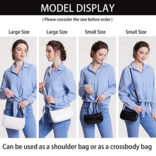 lapsting Mini Shoulder Bag for Women Small Y2K Bag Clutch Purse Crossbody Purses Black Retro Classic - Image 2