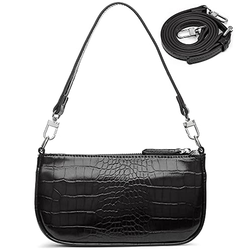 lapsting Mini Shoulder Bag for Women Small Y2K Bag Clutch Purse Crossbody Purses Black Retro Classic - Image 1