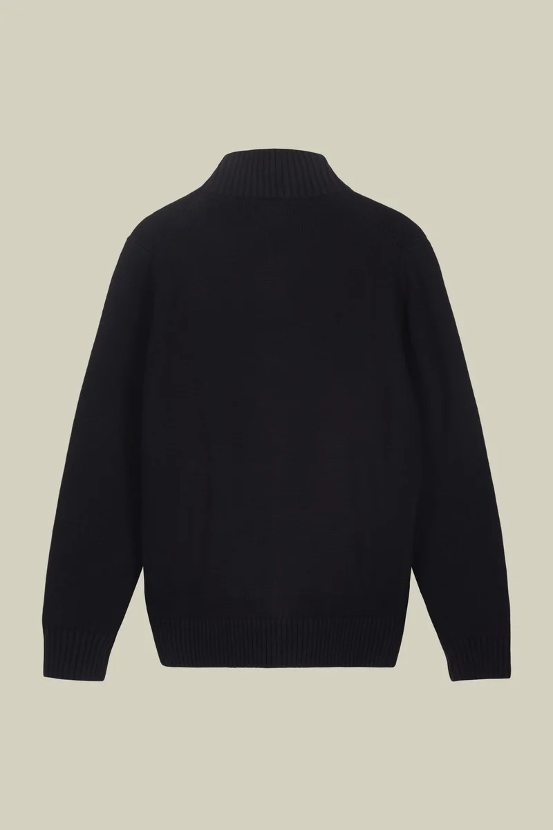 Doppelganger  Men's 100% cotton cardigan - DK Blue for Men | Best Price UAE