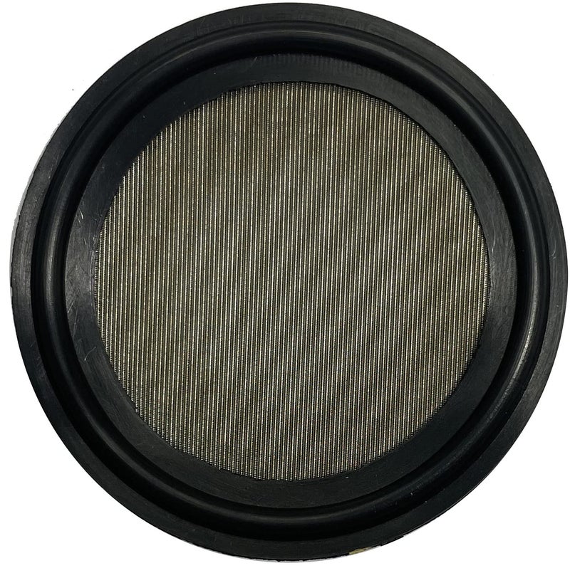 DR.COMPONENT 1.5" Sanitary Tri-Clamp Gaskets (Pack of 2), Bonded Type Screen (#325 Mesh/ 44 μm) Gaskets, Black FKM (Viton) - Image 1