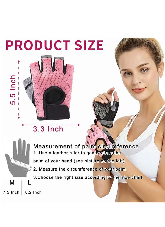 HY - Weight Lifting Gloves Full Palm Protection, Workout Gloves Full Palm Protection Lifting Gloves Exercise Gloves for Gym, Cycling, Exercise, Breathable, Super Lightweight for Women - Image 1