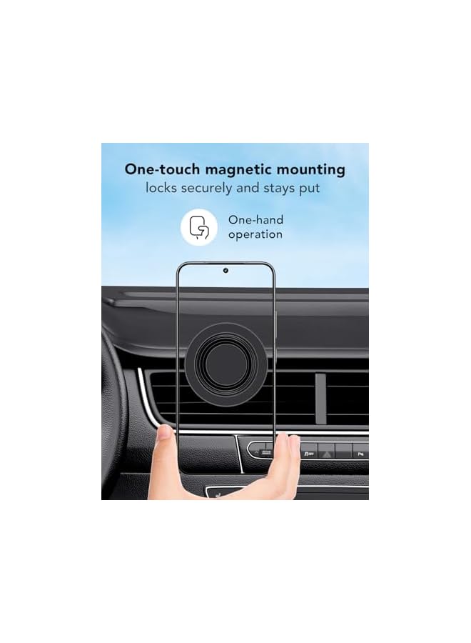 S-TOP Car Phone Holder - 360 Rotation Magnetic Phone Mount, Universal Car Holder for iPhone, Samsung - Image 3